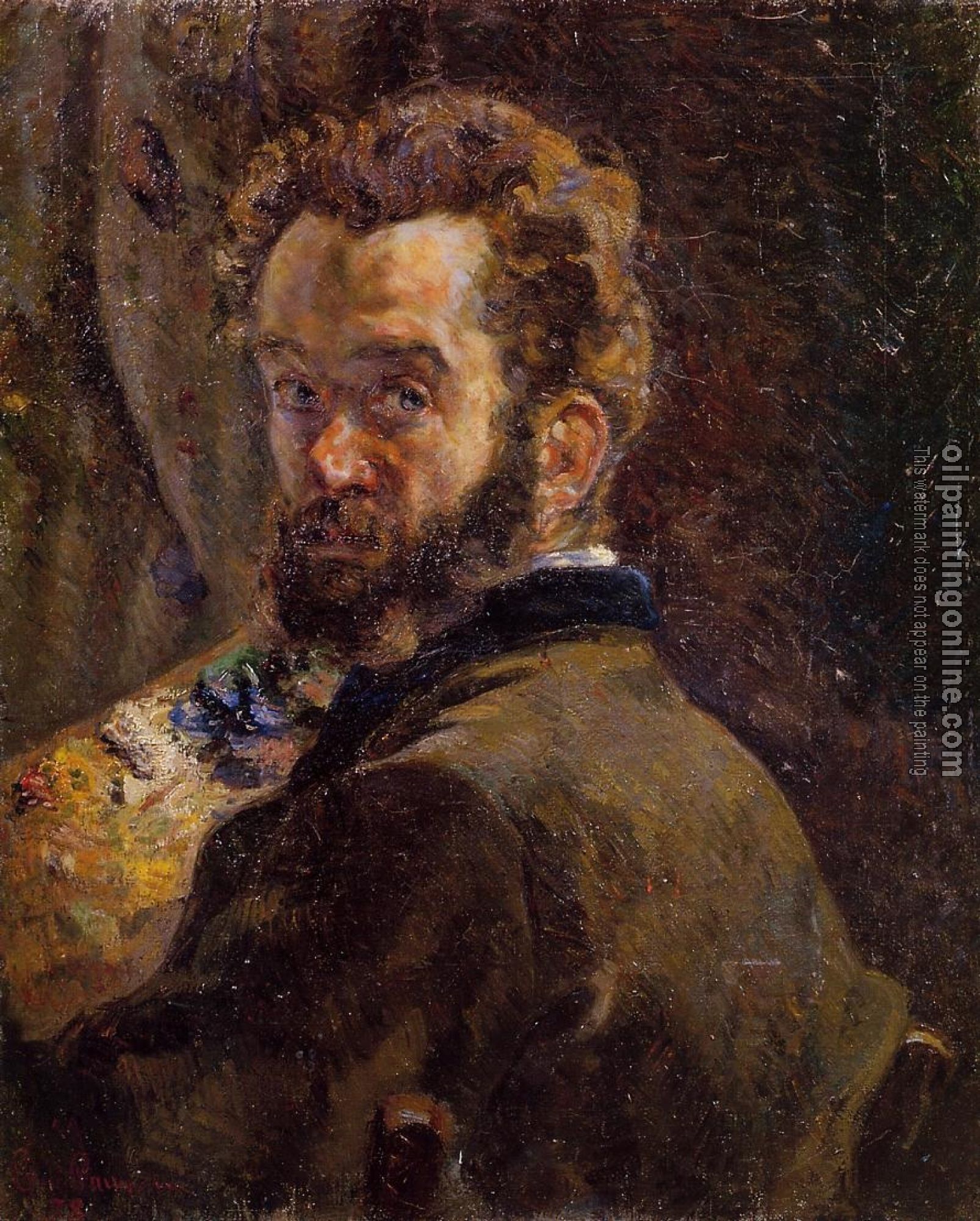 Guillaumin, Armand - Self Portrait with Easel